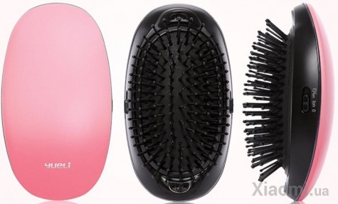 Расческа Xiaomi Yueli Portable Anion Massage Comb Matte Pink (HIC-206RM)